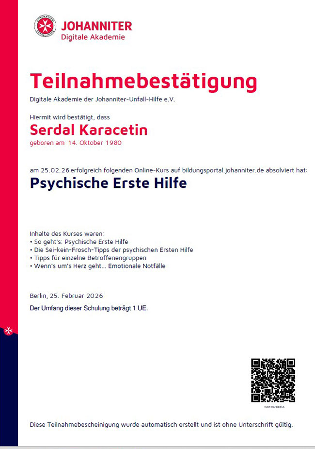 Zertifikate und Auszeichnungen