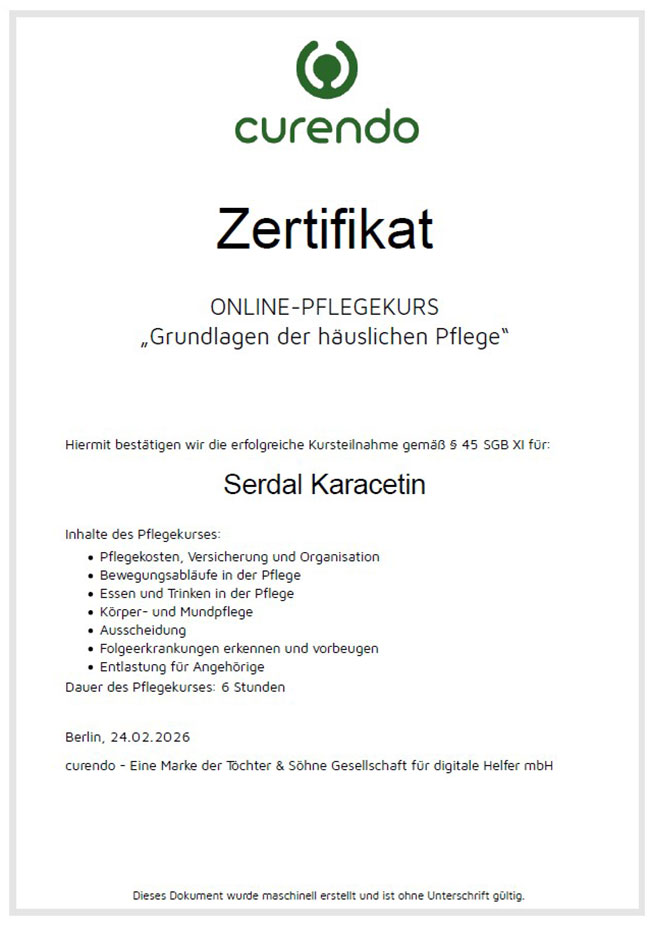 Zertifikate und Auszeichnungen