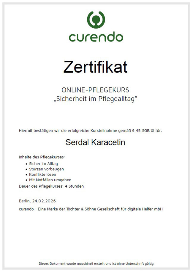 Zertifikate und Auszeichnungen