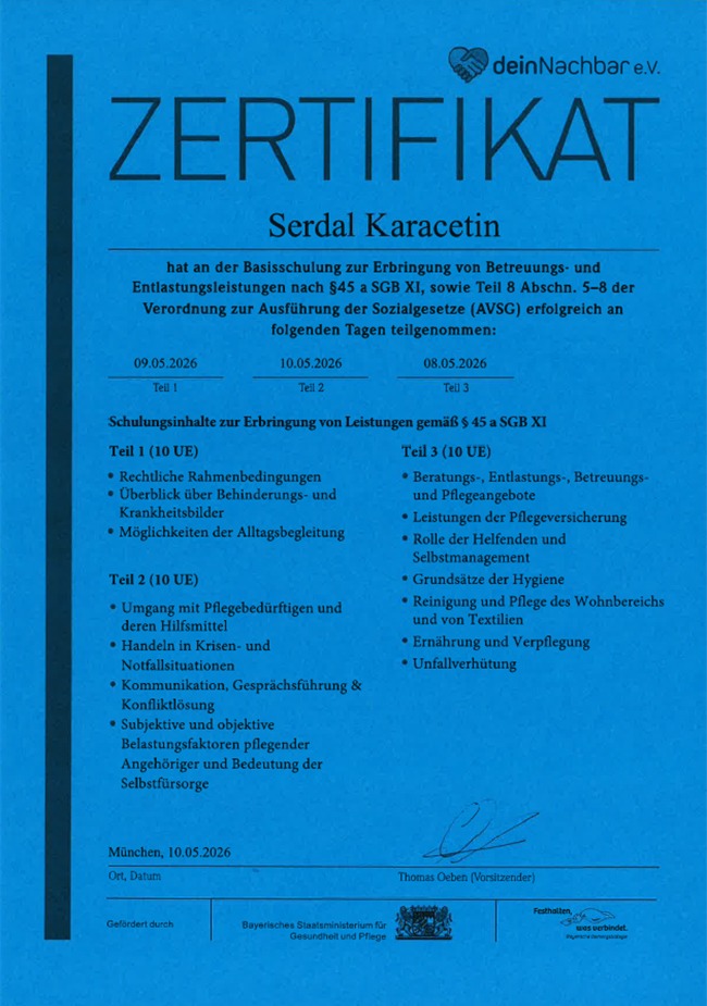 Zertifikate und Auszeichnungen